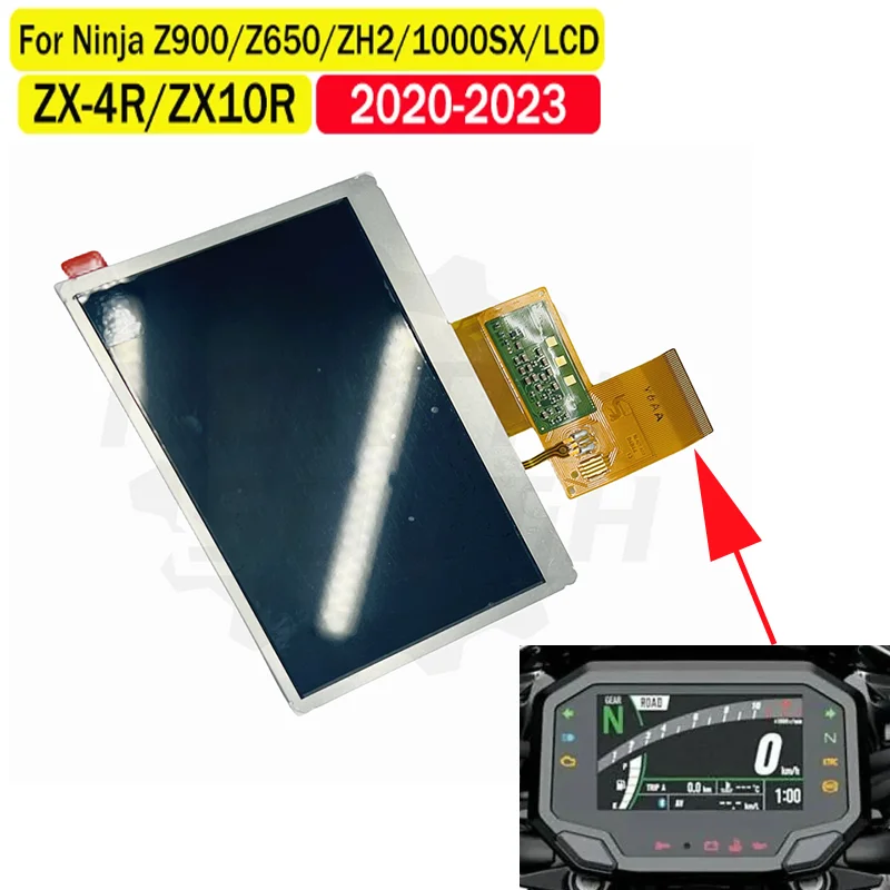 Motorcycle Meter Display For Kawasaki Z900 Z650 Ninja650 Z1000SX ZH2 ZX10R ZX4R 2020-23 Speedometer Instrument LCD Screen Repair