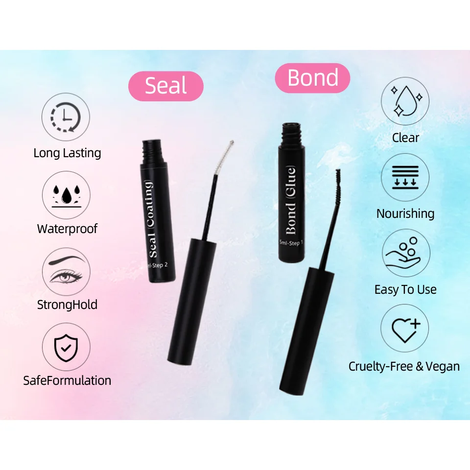 DIY Lash Clusters Kit at Home Long Lasting Lash Glue Hold 72 Hours Waterproof Mascara Wand Makeup Bond/Seal/Remover/Tweeezer