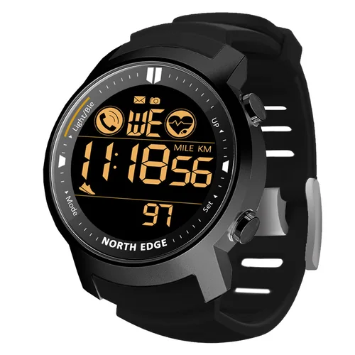Imagen 1 del producto Cronómetro militar NORTH EDGE, relojes digitales deportivos para hombre, resistente al agua, alarma de segundo tiempo, luz trasera, reloj inteligente con cuenta atrás