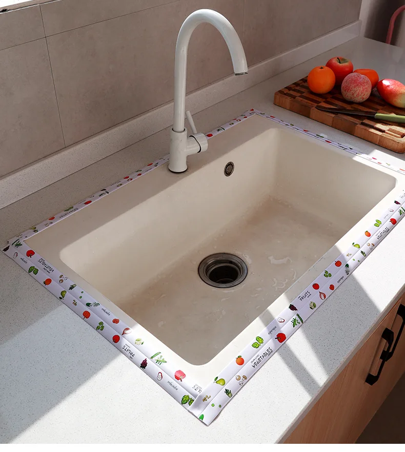 Home improvement beautiful seam paste pvc acrylic glue waterproof strip kitchen toilet toilet sticker anti-oil anti-mildew tape
