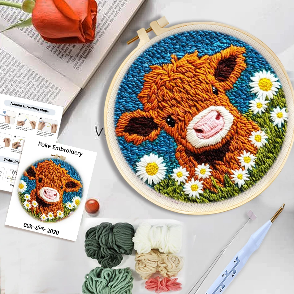 لتقوم بها بنفسك لكمة إبرة التط - مراجعة Embroidery Daisy Flower وسعره