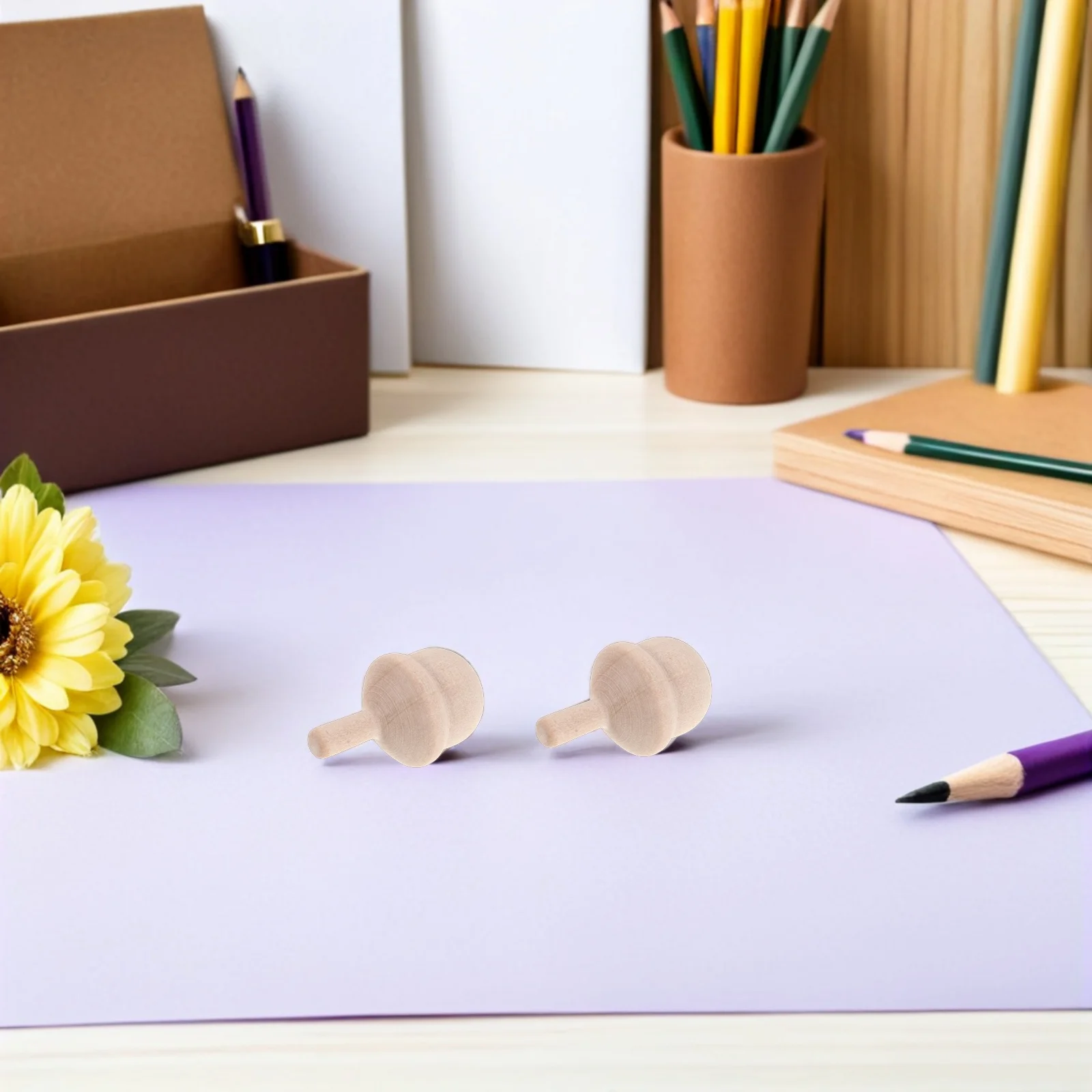 10 szt. Drewniane bączki do malowania, surowe elementy do rękodzieła, upominki na przyjęcia świąteczne, nagrody do klasy