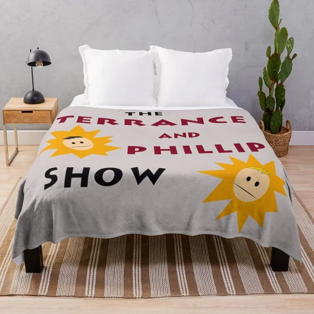

The Terrance and Phillip Show Throw Blanket Soft Home Decor Blanket for Couch Bedroom