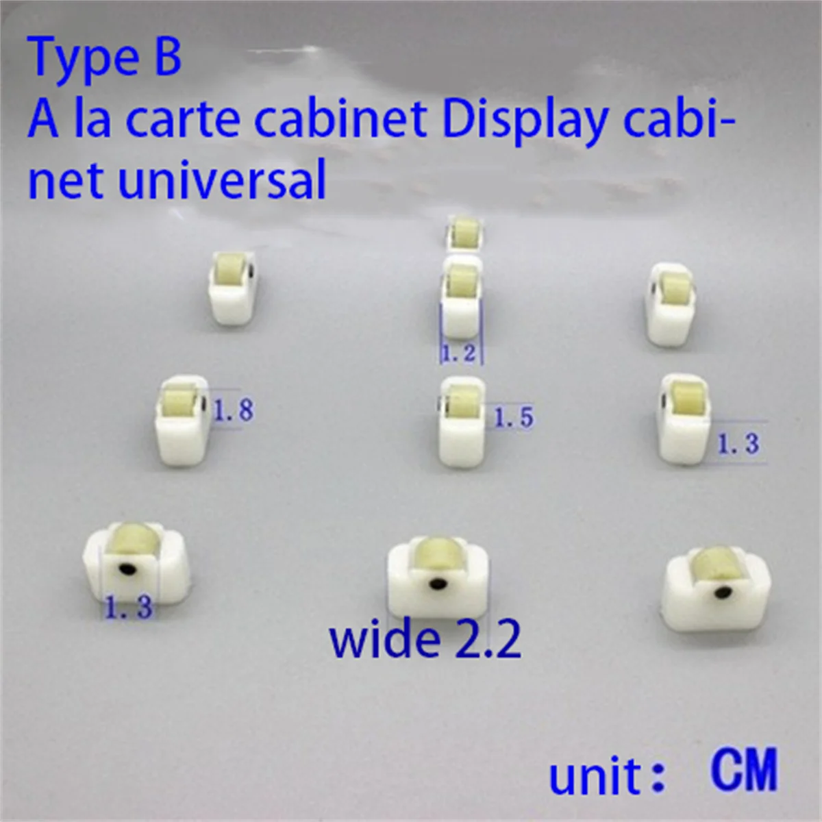 

Display cabinet order cabinet pulley roller small pulley island cabinet door and window cabinet glass wheel refrigeration access