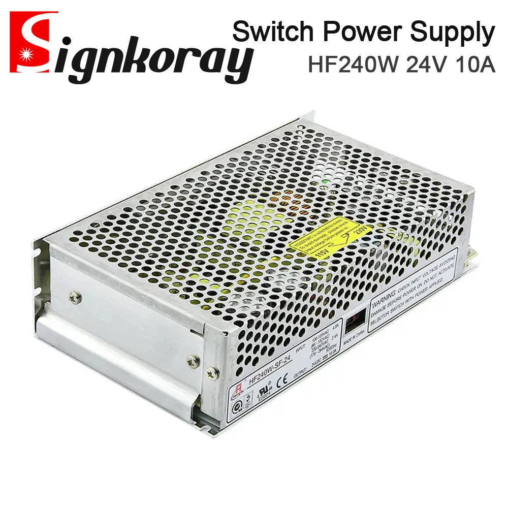 Imagem -06 - Fonte de Alimentação Interruptor Signkoray Controle Industrial Led Monitoramento e Medical Hf240w-sf24 110 v 220v ac para dc 24v 10a
