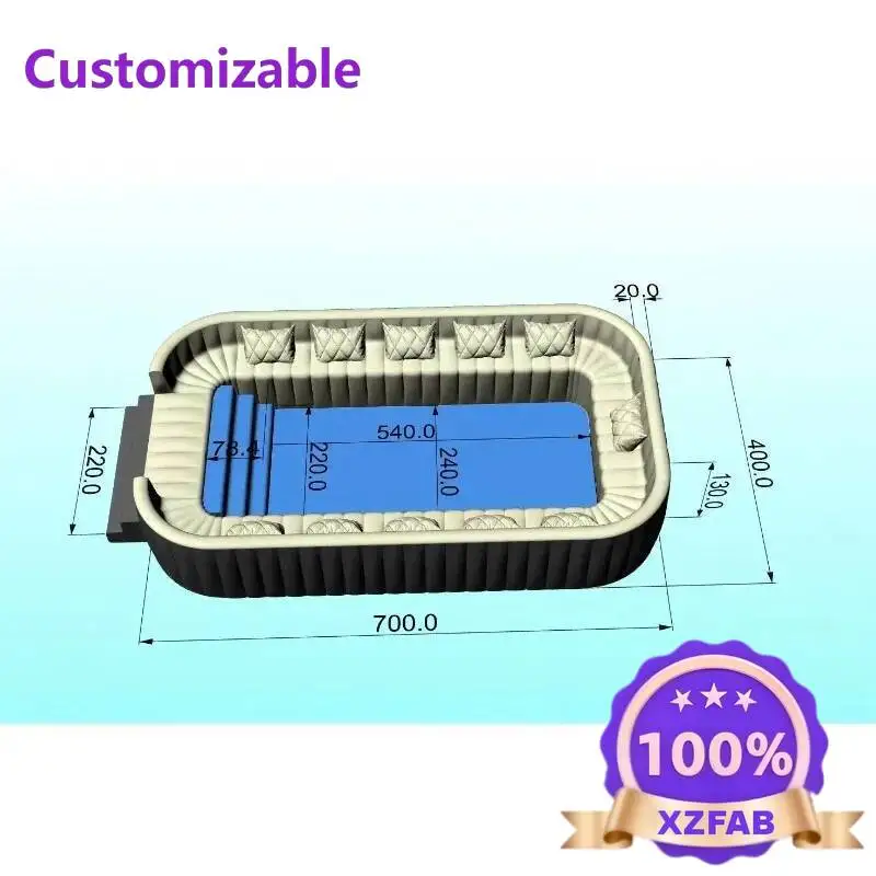 Factory Direct 2026 Top Piscinas inflables personalizadas comerciales que nadan con salón portátil para fiesta