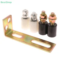 Gate Rollers Sturdy Wear Resistant Convenient with L Shape Bracket Sliding Gate Nylon Rollers for Fences Home Yard Sliding Door 5