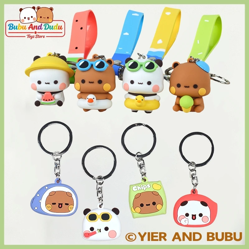 

Оригинальный летний брелок 2026 года с милыми пандами Бубу и Иер, изысканный кулон для рюкзака с пандами Бубу и Дуду, подарок
