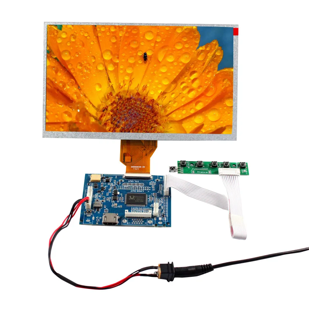 9 inch AT090TN10 AT090TN12 800X480 TFT LCD Screen and HD MI Control Board 50 pin