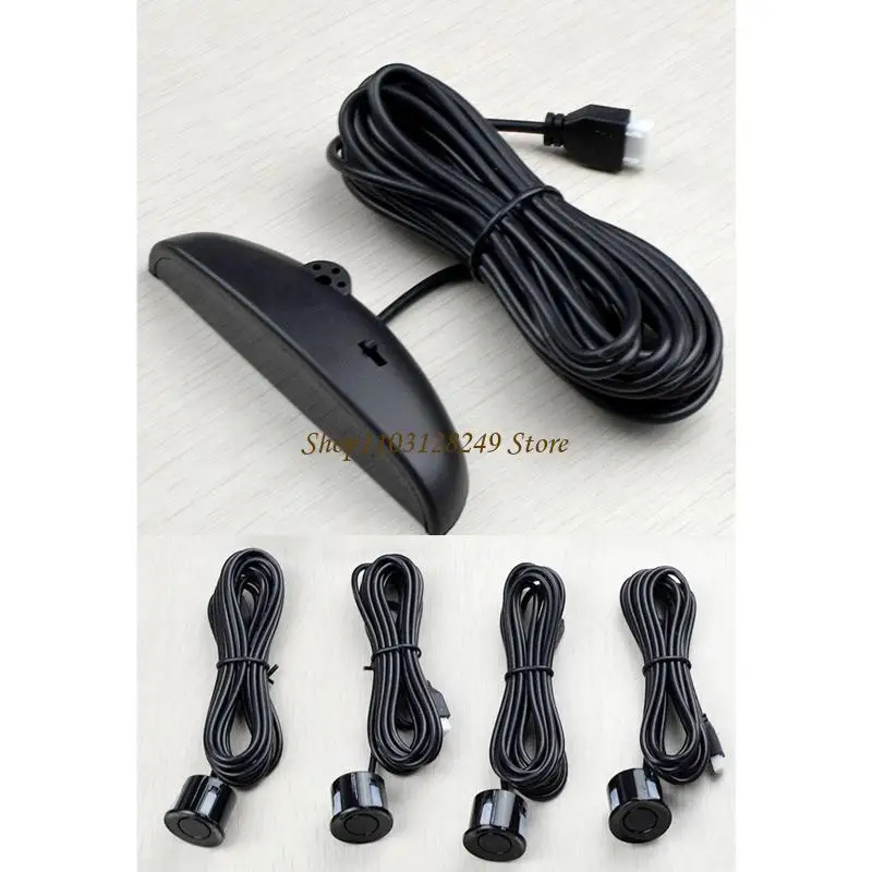 N5KD Car Parking Rear Reversing Radars System with 4 Sensors Wireless Reverse Backup LED Alarm Buzzer