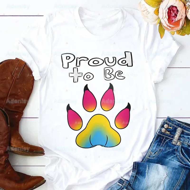 Anatomy Of A Furry Wildlife Proud To Be Mom Summer Print Lady T-shirts Top T Shirt Ladies Womens Graphic Female Tee T-Shirt