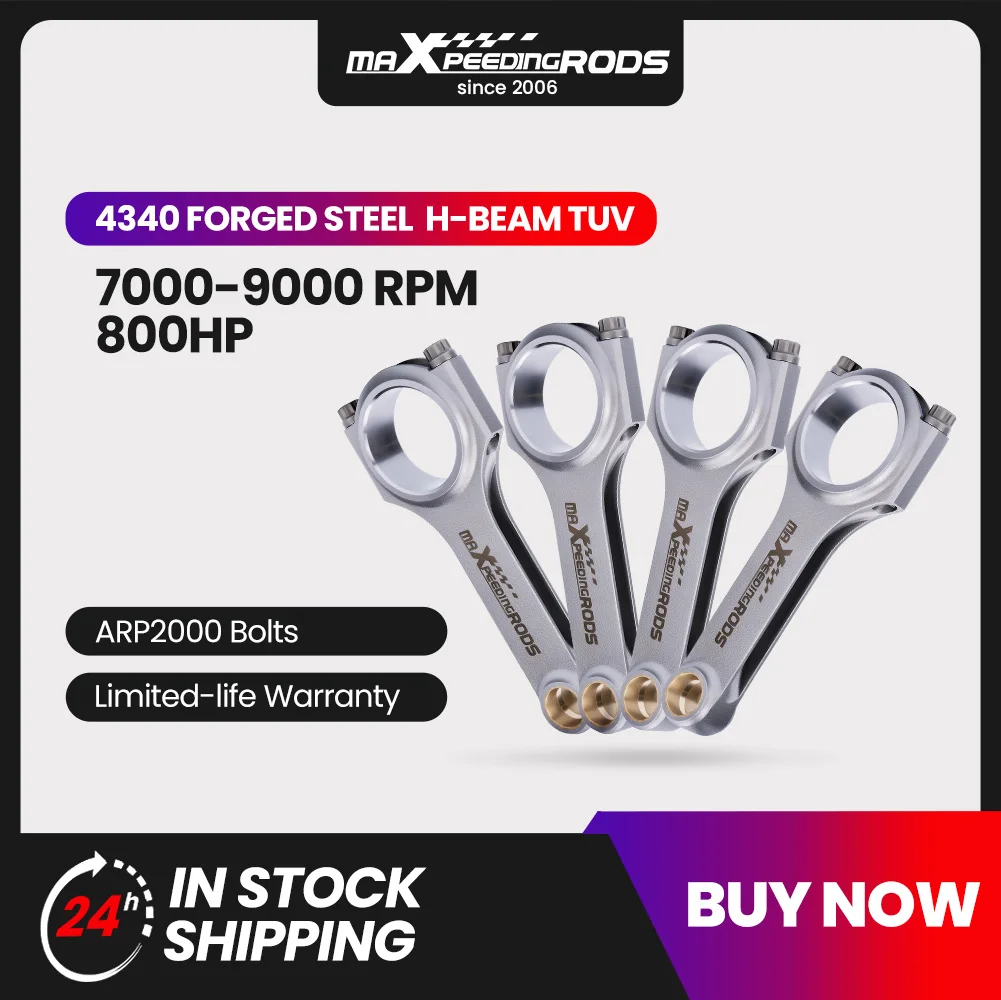 H-Beam Connecting rods for Suzuki Gen 2 GSXR1300 Hayabusa 2008-2014 ARP 119.5mm