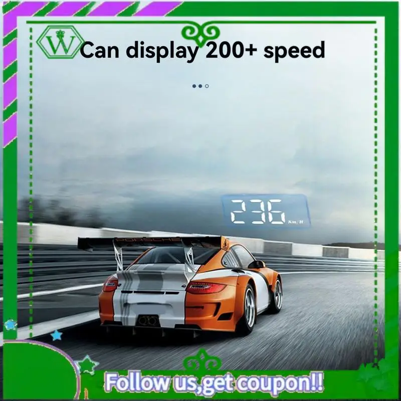 

Reliable-Enhanced Vehicle Monitoring With M3 OBD2 HUD: Speedometer, Temp & Voltage Display With KMH/MPH And Integrated Alarms