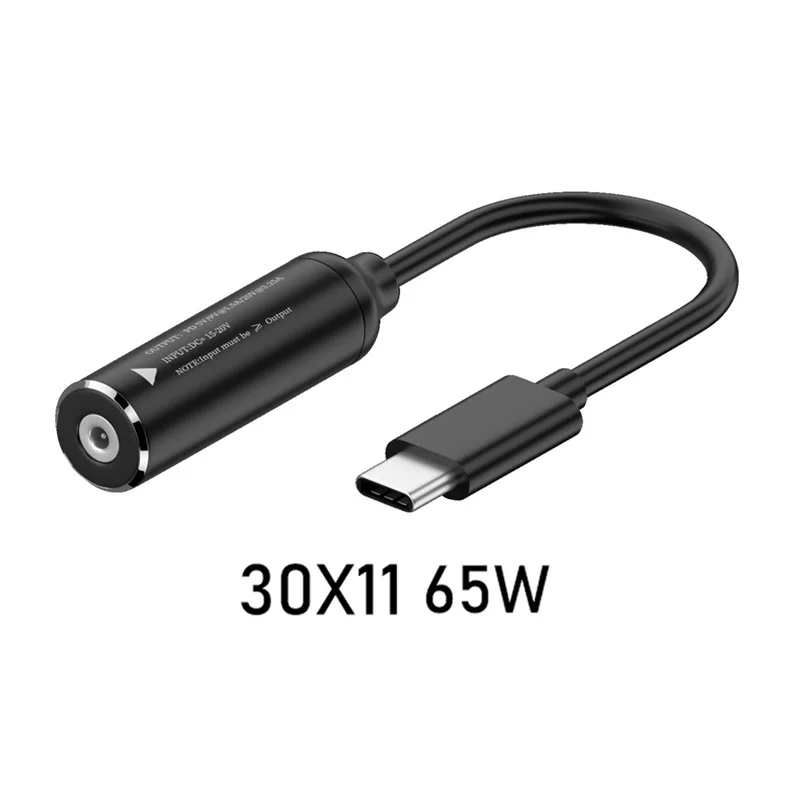 PD 65W DC to Type C USB C Power Adapter Converter DC 5.5X21mm.3.5X1.35mm Connector for Lenovo Laptop Charger USB C Connector