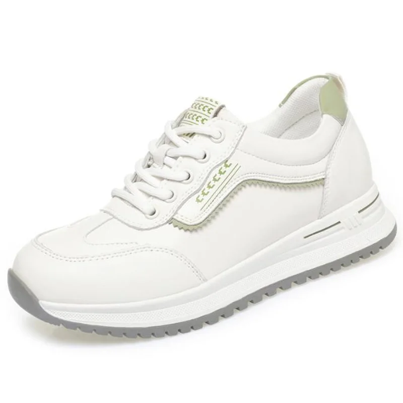 

Женская обувь 8 см, осенне-зимняя новая оригинальная маленькая белая обувь на толстой подошве, американская трендовая повседневная модная обувь для женщин 40