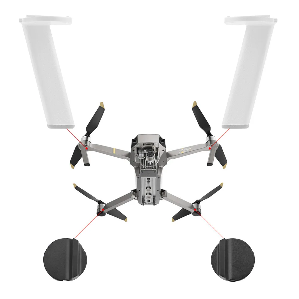 

For Royal Mavic pro Snow White Edition Left (Right) Front Arm Tripod, Royal Snow White Edition Tripod Accessories