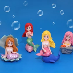 Aquarium Little Shell Mermaid Princess Ornament Miniature Figurines Fish Tank Decorations