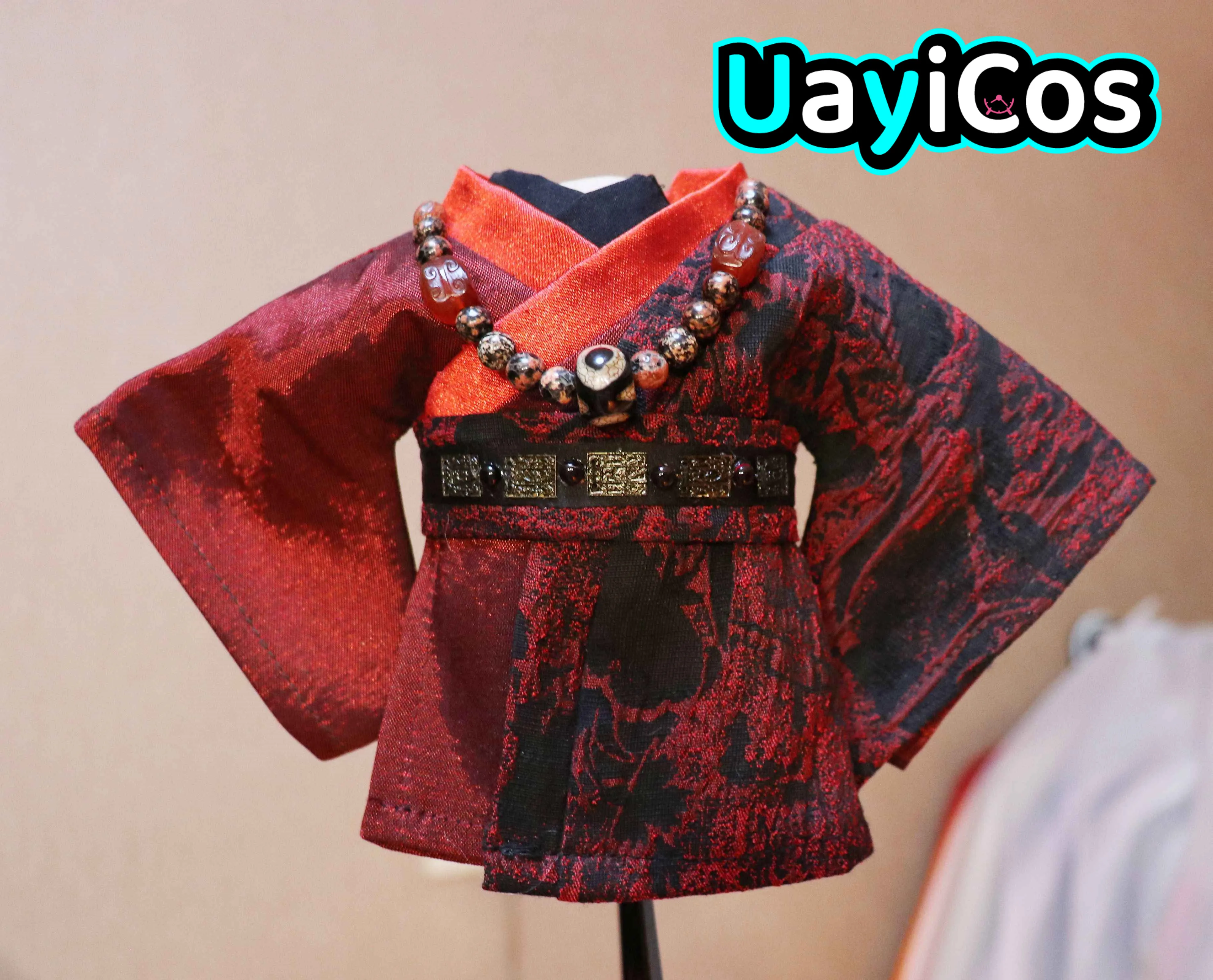 

Одежда для кукол 20 см, красивый винтажный красный костюм ханьфу, мягкие плюшевые аксессуары для кукольной одежды, аниме для