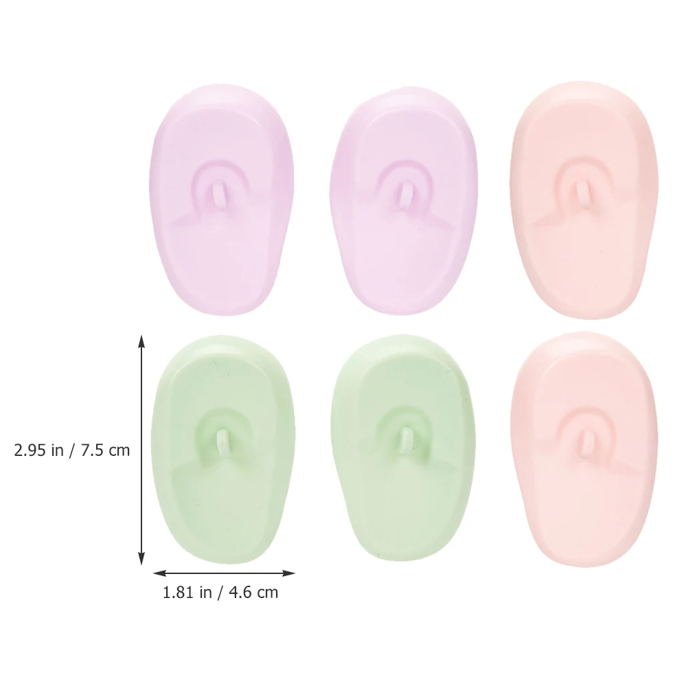 

Hair Dyeing Covers Salon Use Pink Purple Green Reusable Protective Ear Cover Protectors Ear Covers For Shower Guards