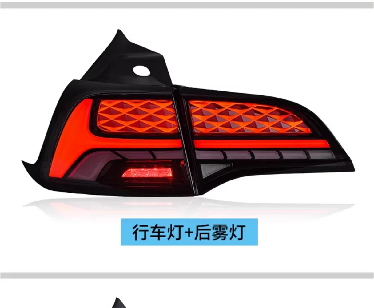 Car led Tail lamp Taillight For Tesla Model3 ModelY Rear Lamp Brake Reverse light Turn signal 2pcs