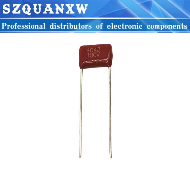 10ชิ้น100V404J 0.4uF PITCH 7.5มม. 400nf 404 100V igmopnrq CBB ตัวเก็บประจุฟิล์มโพรพิลีนใหม่