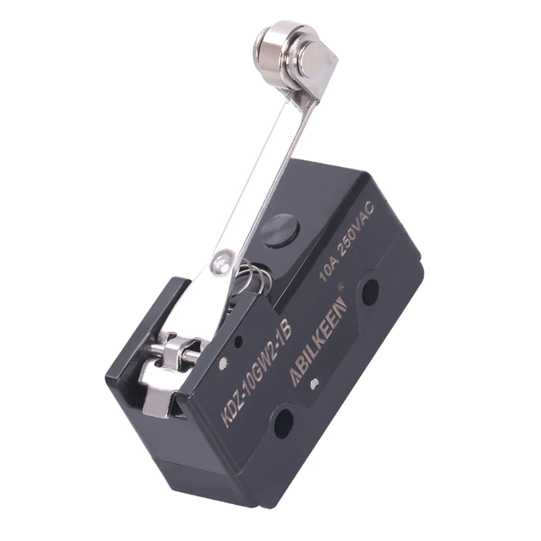 ABILKEEN High Quality Long Lever Arm with Roller Travel Micro Switch Dual Circuit Industrial Limit Micro Switch KDZ-10GW2-1B