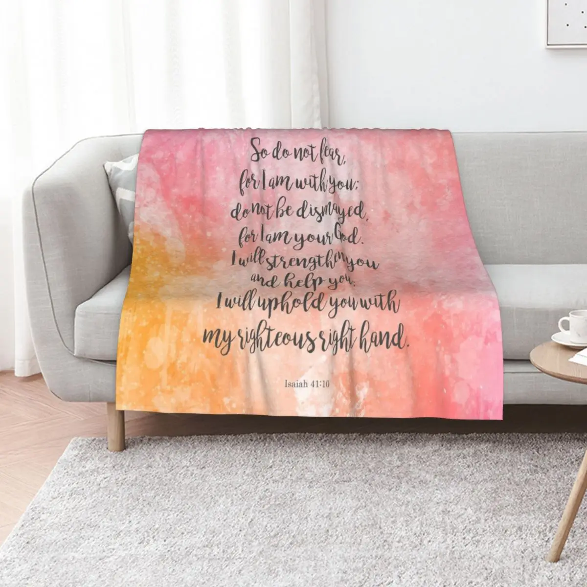 Isaiah 41:10 Throw Blanket Thin Vintage Blankets For Bed Extra Large Throw Warm heavy to sleep Blankets