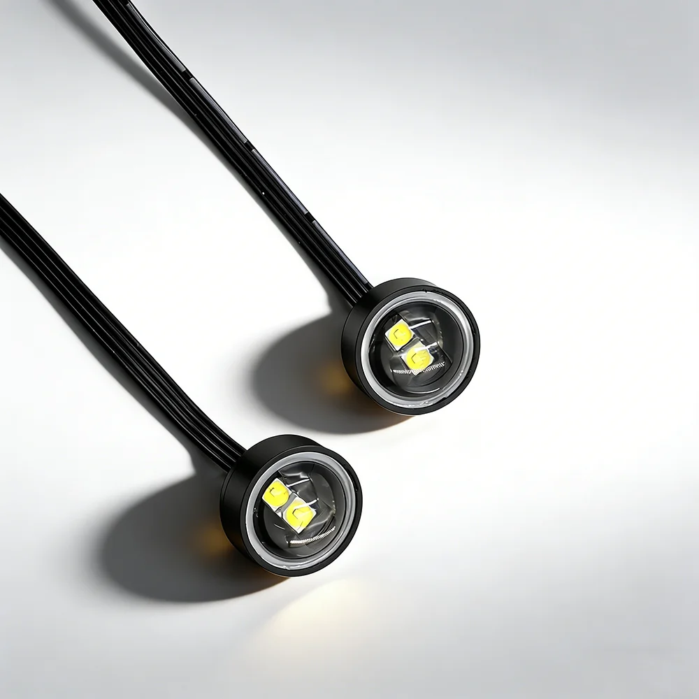 

LED metal angel eye 22mm multi-color headlight for 1/10 RC Crawler Car TRX4 Defender AXIAL SCX10 RC4WD D90 Wraith Jeep Capra