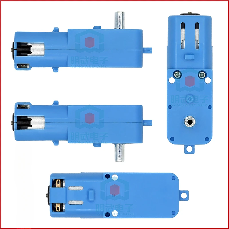 Metal Gear Robot Smart Car motoriduttore TT Motor Single Shaft prodotto finito 1:90 Blue