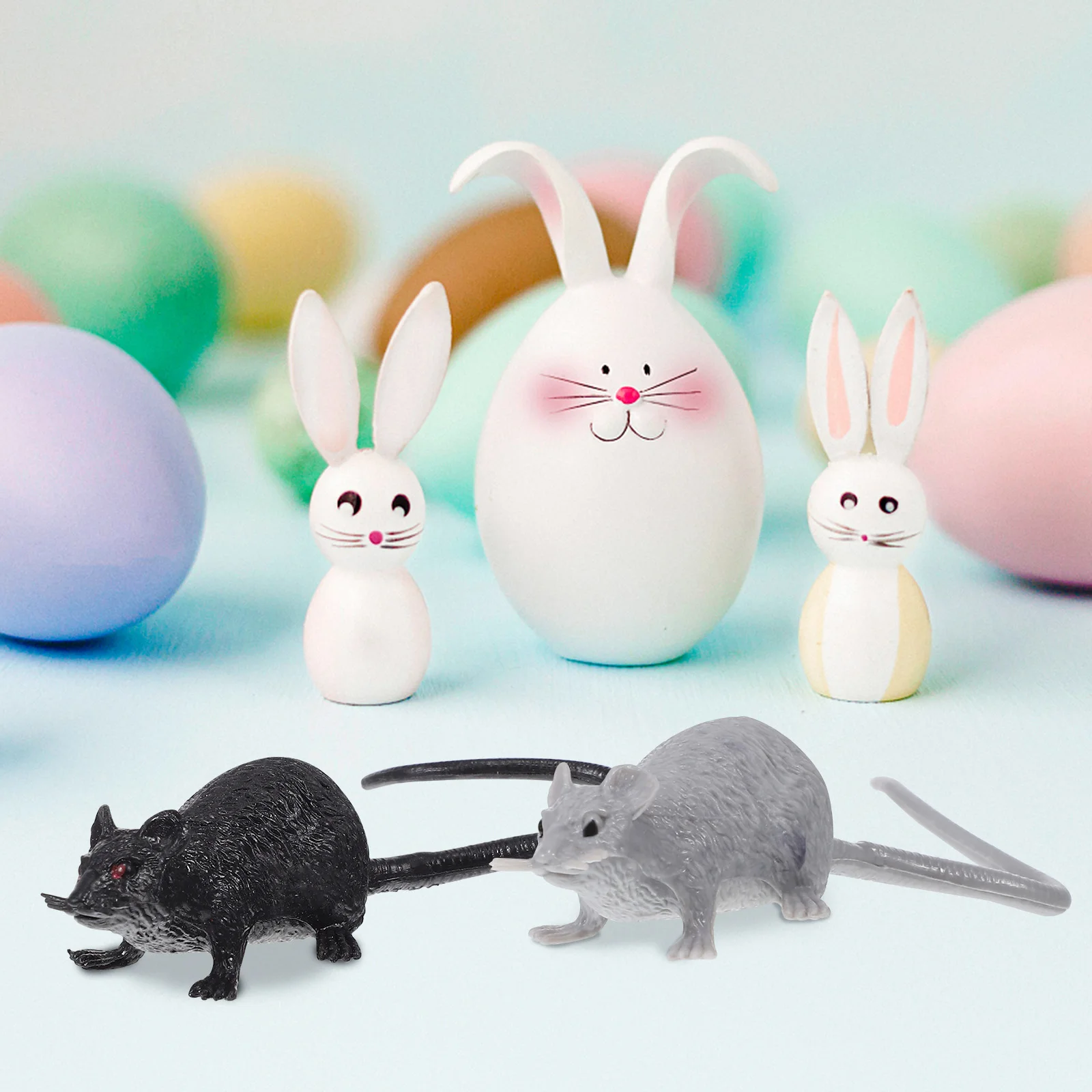 

16 Pcs Simulation Mouse Small Fake Running Halloween Realistic Rats Plastic Miniature Figurines Mice Toy Lifelike Child