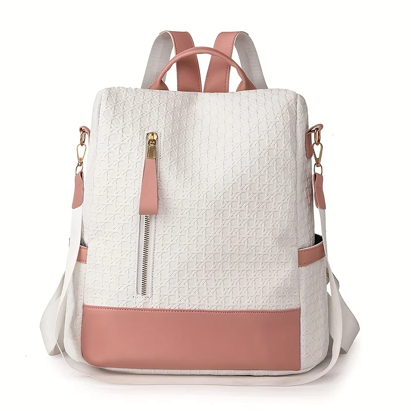 Stylish women\'s bag with anti-theft design can be worn diagonally on one shoulder when going shopping