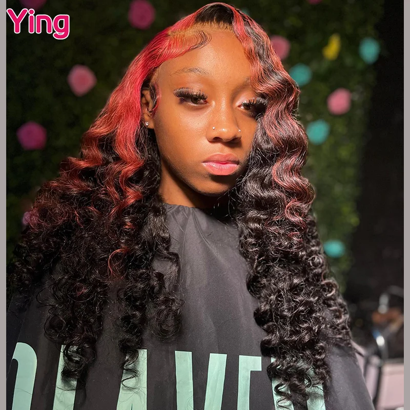 

Ying Highlight Pink Colored Curly Wave 13x6 Парик фронта шнурка 13x4 Парик фронта шнурка Предварительно выщипанный с детскими волосами Remy 12A 5x5 Парик шнурка