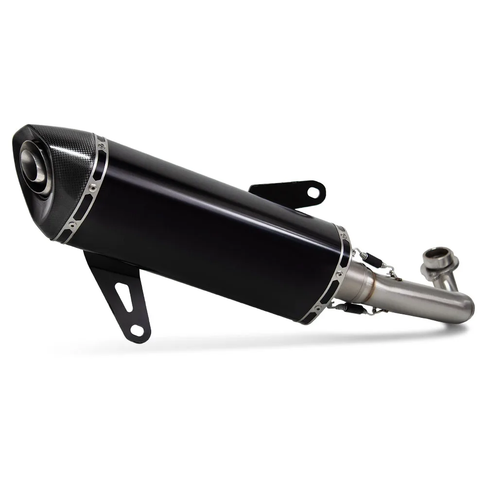 

STLFFor ZONTES 368 368G 368D 368M 368K 368E Motorcycle Exhaust Full System Modify Manifold Carbon Muffler with DB Killer Escape