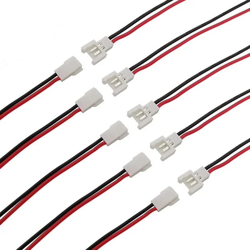 5-50Pcs MX 2.0MM 2 Pin Wire Cable Plug Connector Male and Female Battery Charging Cables 2P Aerial Docking 15CM 26AWG