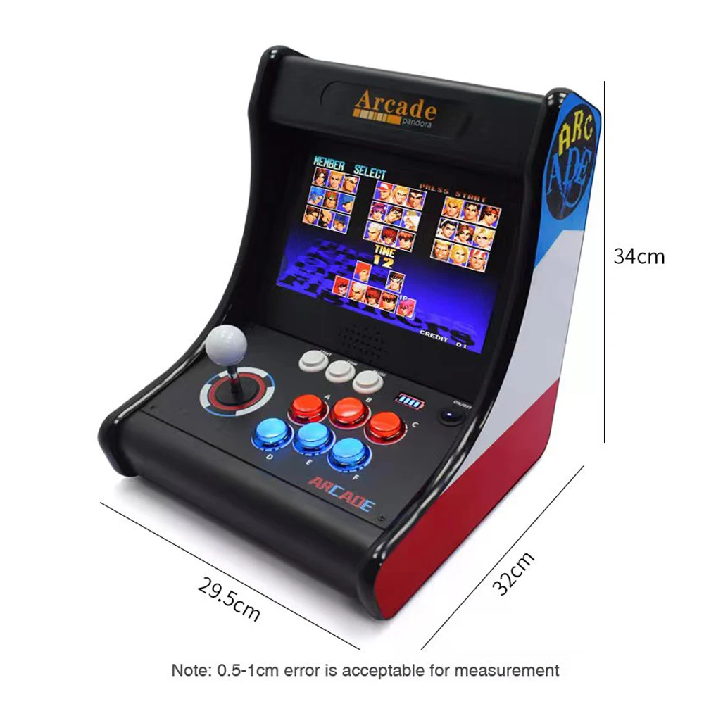 아케이드 조이스틱 게임 콘솔 데스크탑, 게임 마더보드, 지연 제로 지지대, 라즈베리 파이 PC, 10 인치