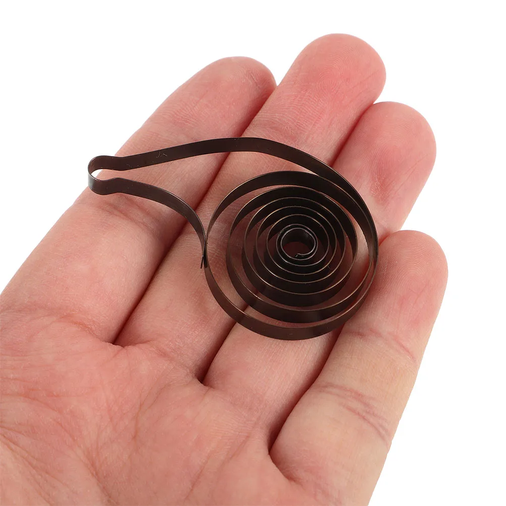 

2 Pcs Mechanical Alarm Clock Accessories Parts and Mechanism Replacement Supply Grey Main Spring Clockwork