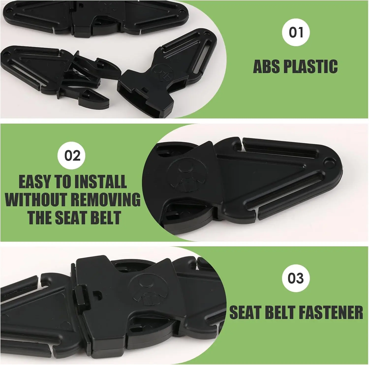 Ajustável Car Seat Safety Clip, Assento de Segurança Infantil Bloqueio Seguro, Carrinho De Bebê Universal, Cadeira Peito Clipes Arnês