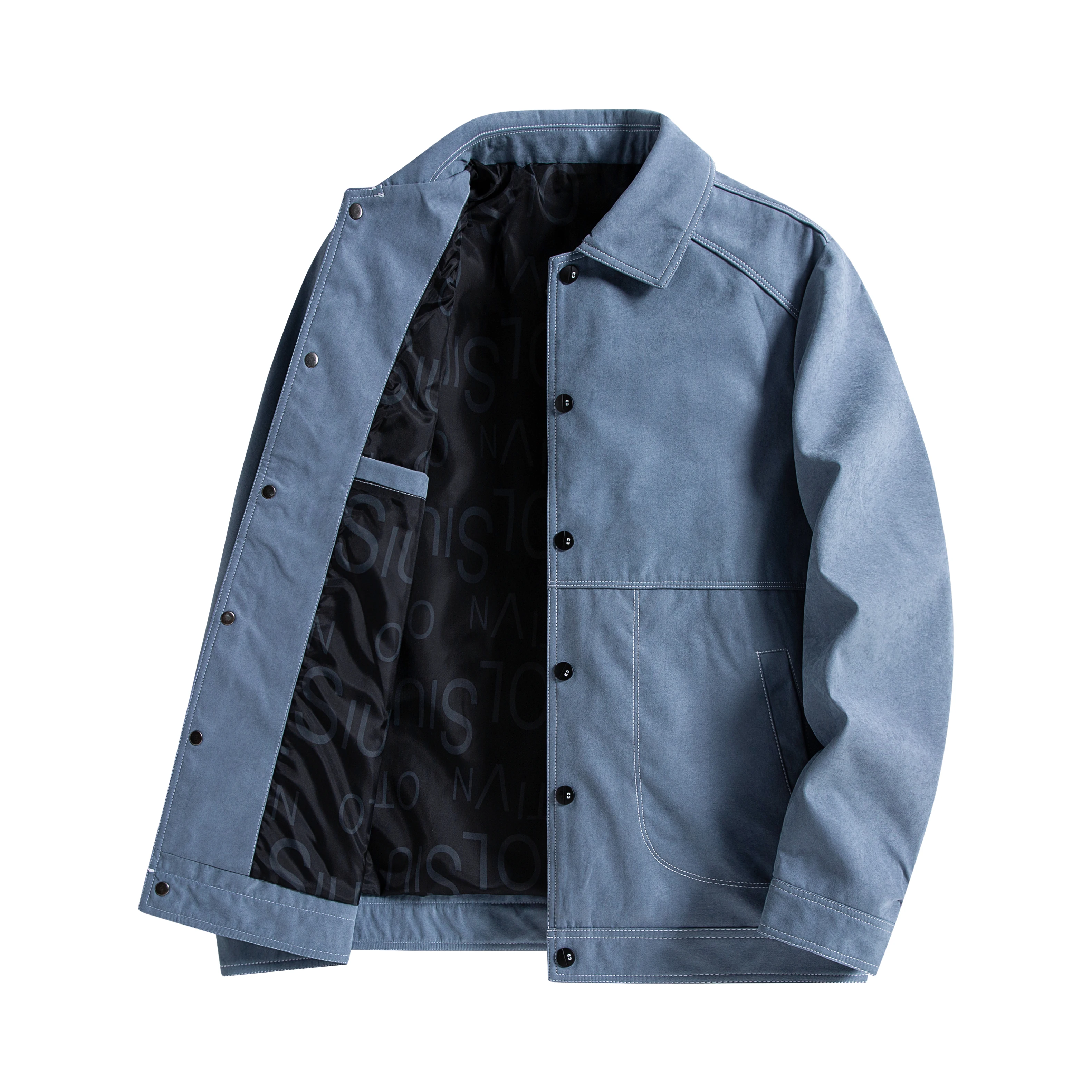 

Мужская деловая куртка с лацканами для отдыха, весенне-осенняя куртка высокого качества, новая универсальная модная однобортная куртка, топ свободного покроя