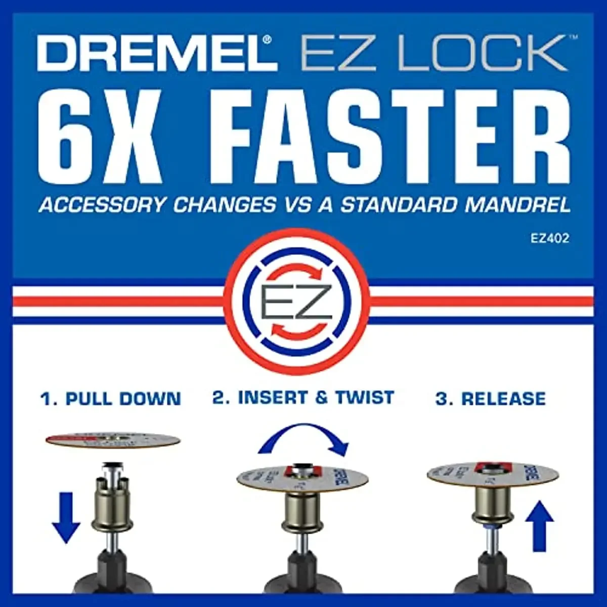 Imagem -04 - Dremel ez Lock Ferramenta Rotativa Discos de Corte Kit Acessório Rodas de Corte para Metal Plástico e Cortes Finos 11 Peças Acessórios Sortidos