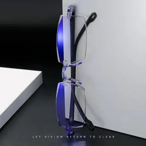 Çerçevesiz elmas kesim, Anti-mavi ışık evrensel presbiyopik gözlük erkekler ve kadınlar okuma gözlükleri, 2024 Gözlerin en iyi 10 satışı, daha düşük no. 4 olmadan