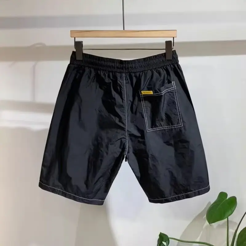 2024 Men\'s Sports Shorts Summer Graphic Sweatpants High Street Fashion Green Shorts High Quality Beach Quick Drying Shorts New