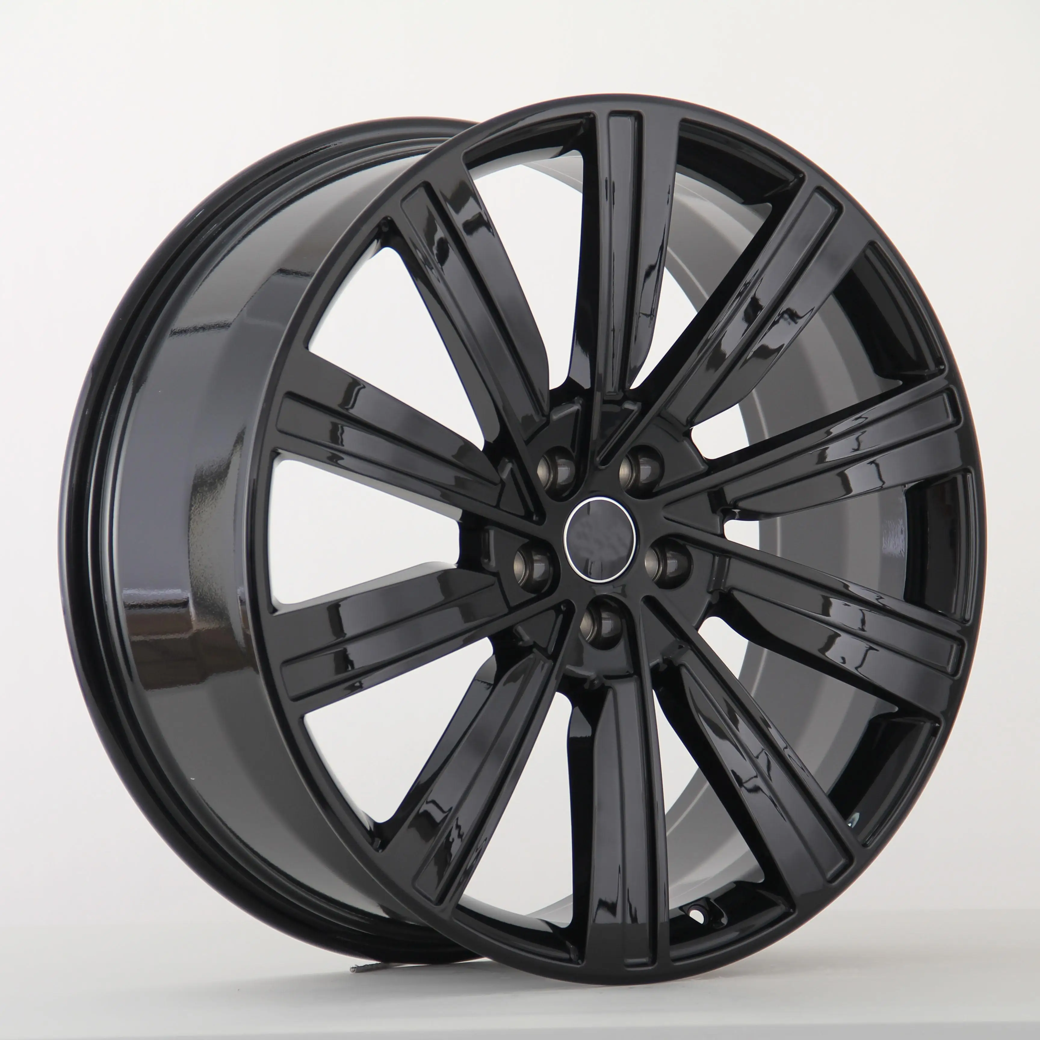 Wheelshome New Forged Monoblock Black 23x9.5 40mm Multi Spoke Aluminium Alloy Wheels 120mm PCD Bolt Pattern For Range Rover