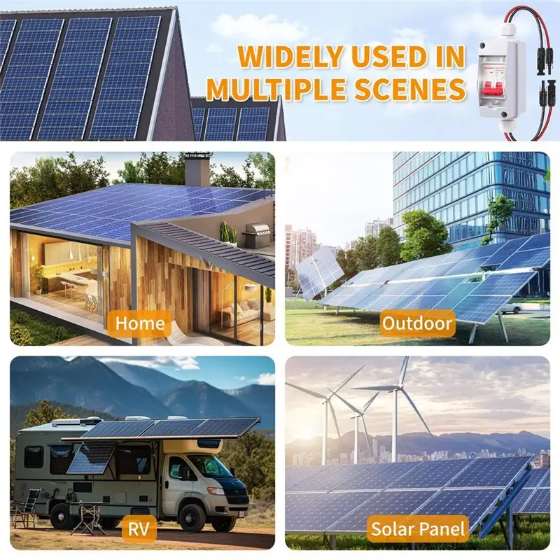 Y51A-Solar Panel Disconnect Switch DC 500V Solar Circuit Breaker Box 32Amp IP65 Waterproof Miniature Circuit Breaker Solar PV