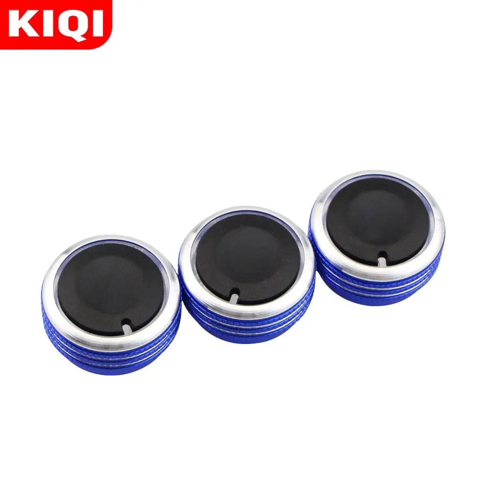 KIQI Car Air Knob Fit For Honda City 2008 2009 2010 2011 2012 2013 2014 Air Conditioner Switch Buttons AC Knobs Accessories