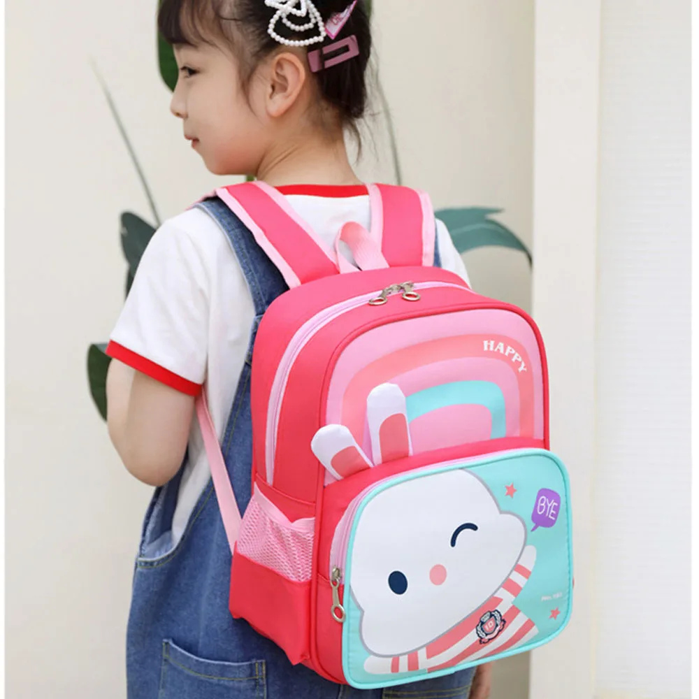 Schoolbag for Girls Waterproof Large Capacity Layered Storage Animal Print Backpack for Boys Travel Gift