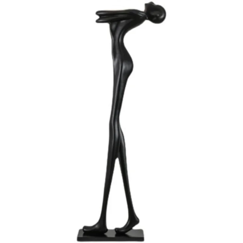 Humanoid sculpture holding ball floor lamp designer exhibition hall villa sales department decoration lamp