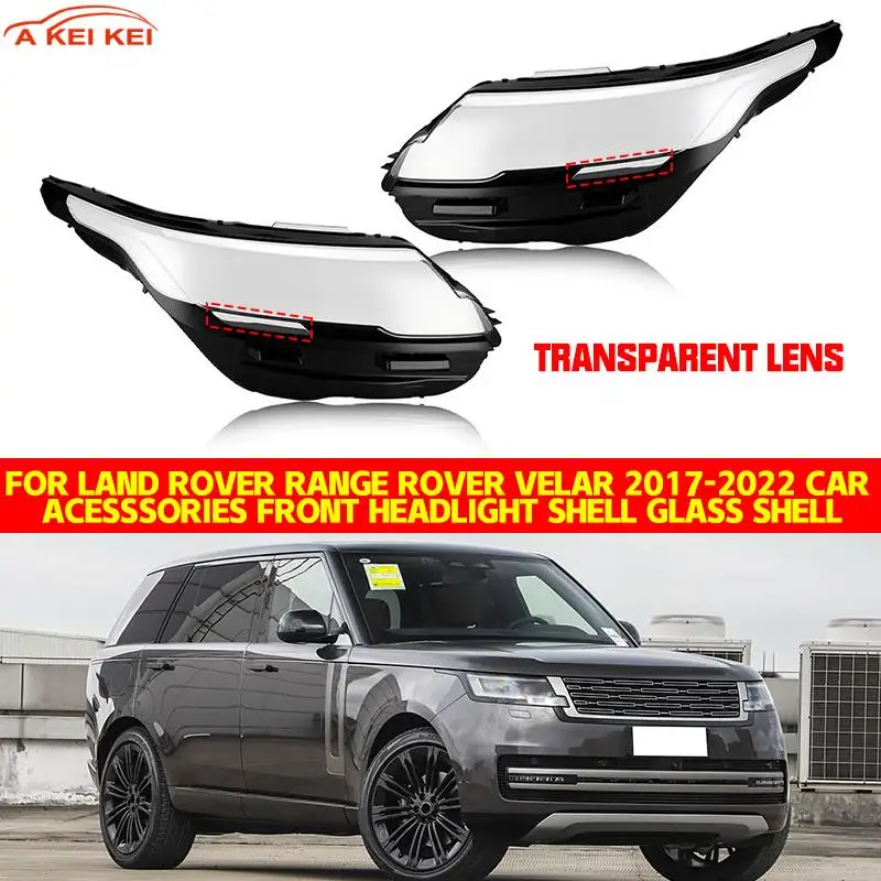 

Replace Original Lampshade Fit For Land Rover Range Rover Velar 2017-2024 Car Transparent Lampshade Headlamp Cover