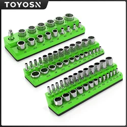 Tomada magnética Organizer Set, Socket Holder Kit, Ferramentas de Qualidade Profissional, detém 68 Sockets, 1/2,3/8, 1/4 