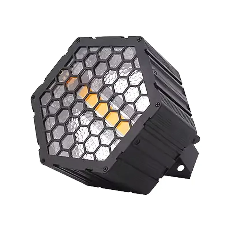 120W RGB LED Stage Wash Light 6 Lens DMX512 Control High CRI95 Projection Lamp for Wedding Party Event Performance Background