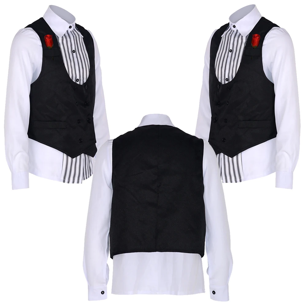 Coriolanus Snow Cosplay Role Play Shirt Vest 2023 Movie Hunger Cosplay Games Costume Men Roleplay Fancy Dress Up Party Cloth